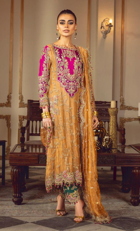 Sara Rohale Asghar (SRA) Inspired – 3 Piece Heavy Embroidered Wedding Collection