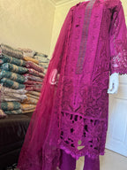 Luxury Embroidered 3 piece Lawn Suit for Eid & Special Occasions