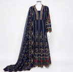 NOOR-E-LAILA Embroidered Net Maxi Dress | Pakistani Wedding Dress