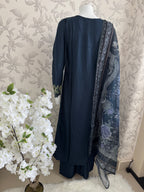 M Prints inspired Embroidered 3-Piece Suit | Pakistani Designer Dress
