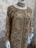 PEARLS Luxury Hand-Embellished Pakistani 3 piece Suit