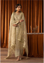 AFROZ Embroidered Organza Suit | Pakistani Wedding & Formal Dress