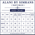 ALANI Navy Blue Luxury Embroidered Gharara Suit | Pakistani Wedding & Party Wear