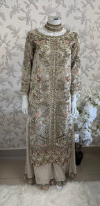 PEARLS -Pearl Champagne Hand-Embellished Luxury 3 pcs Suit