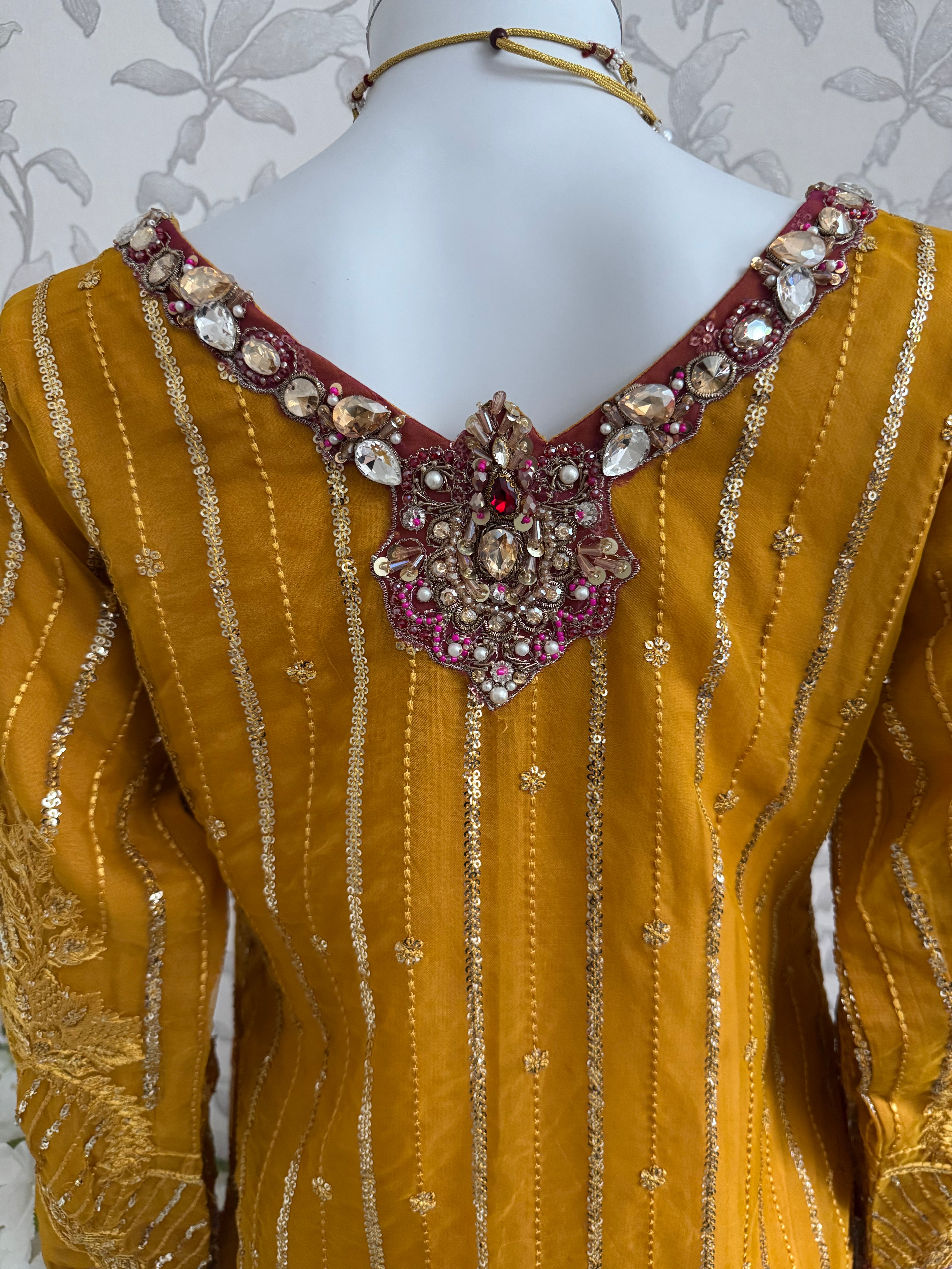 IMROZIAA Embroidered Gharara Suit | Pakistani Designer Wedding Dress