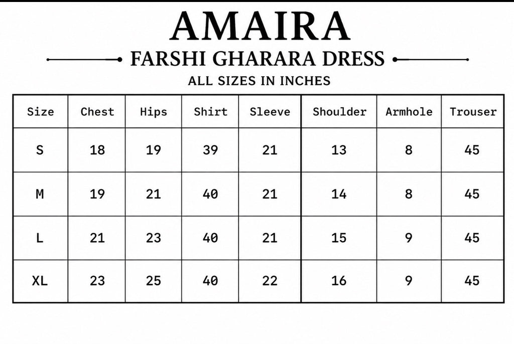 AMAIRA…. Champagne Gold & Maroon Embroidered Pakistani Gharara Suit with Net Dupatta