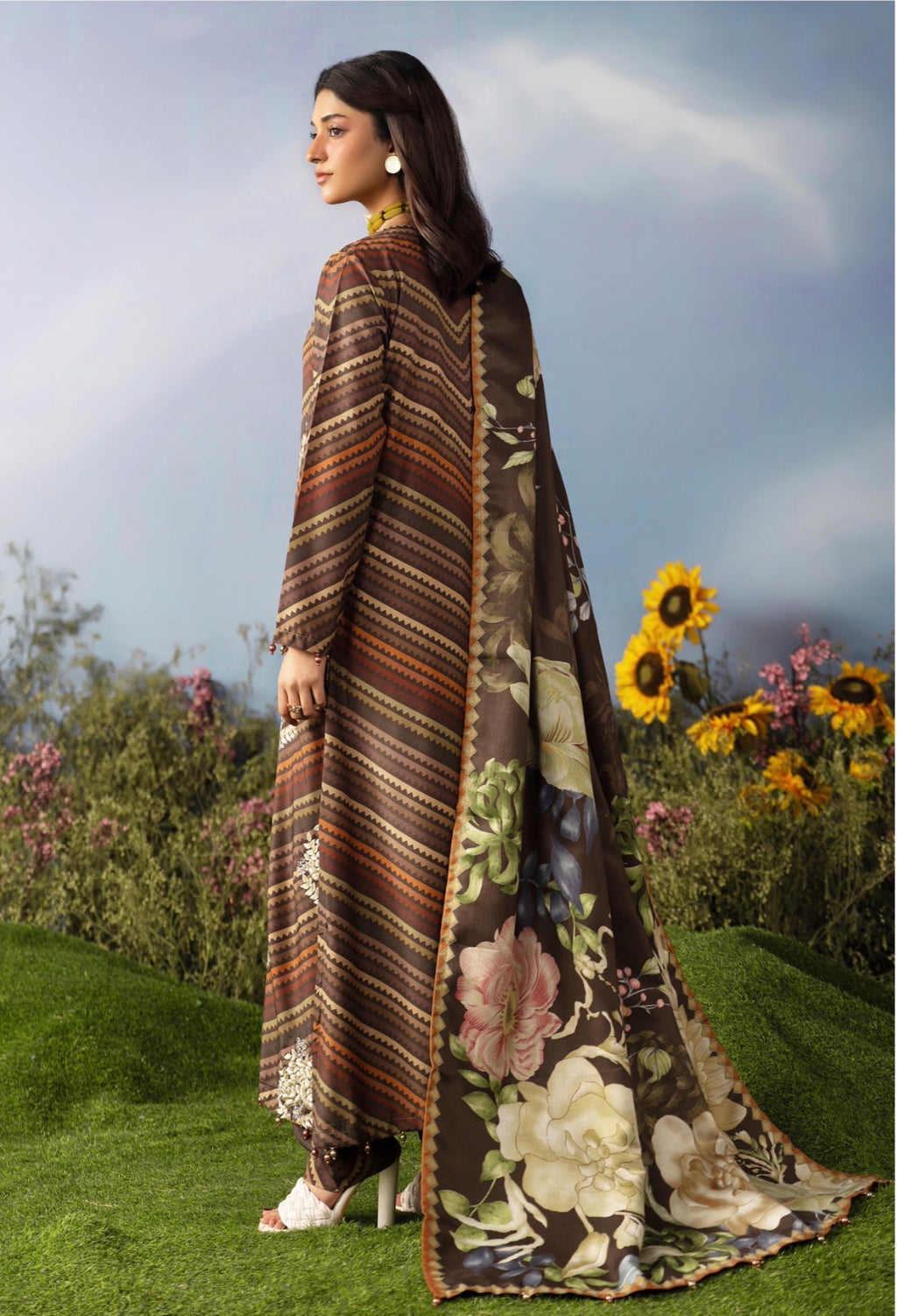 M Prints Luxury Embroidered 3 Piece Suit Collection