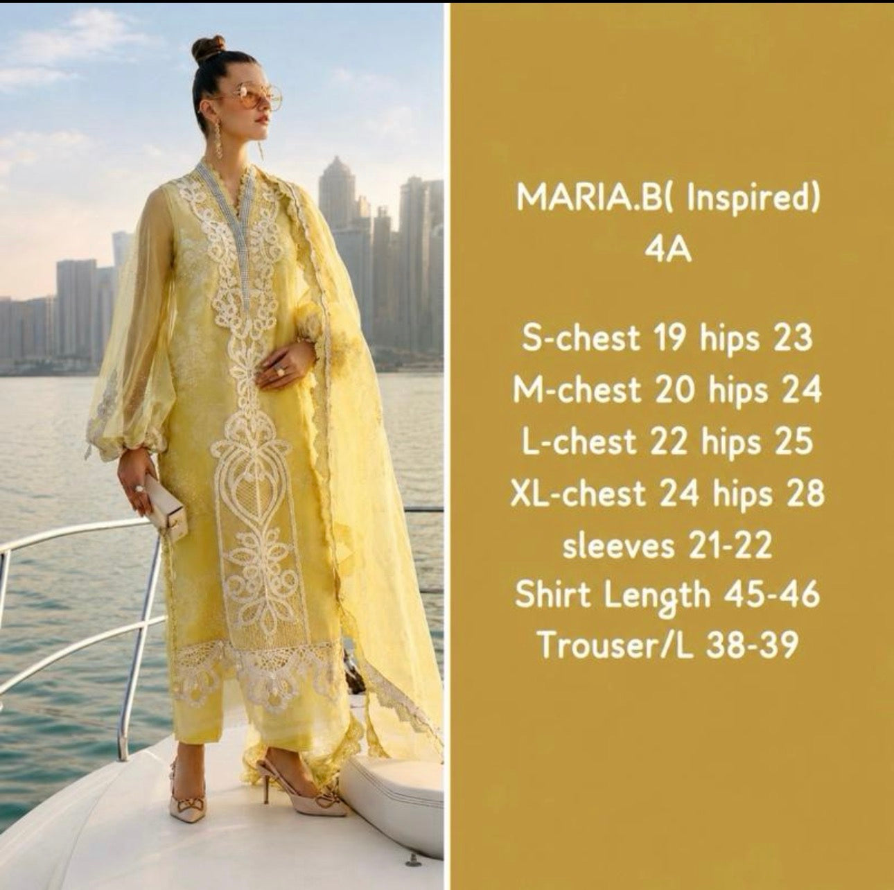 Lemon Luxe Luxury Embroidered Suit – 3 Piece Collection