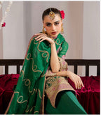 ALANI Emerald Green Luxury Embroidered-3 piece suit