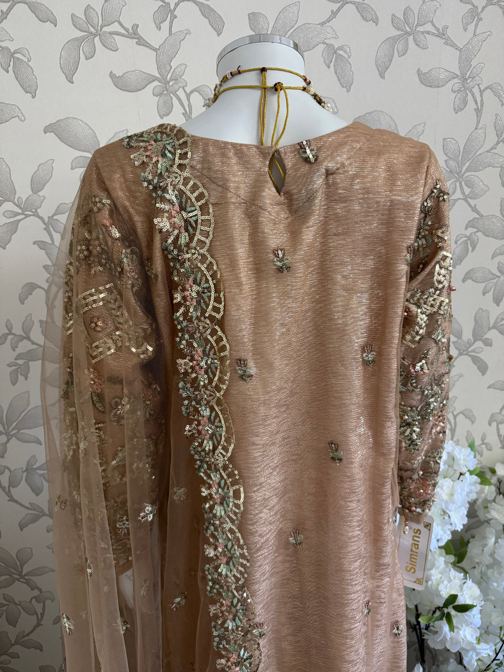 PEARLS Luxury Hand-Embellished Pakistani 3 piece Suit