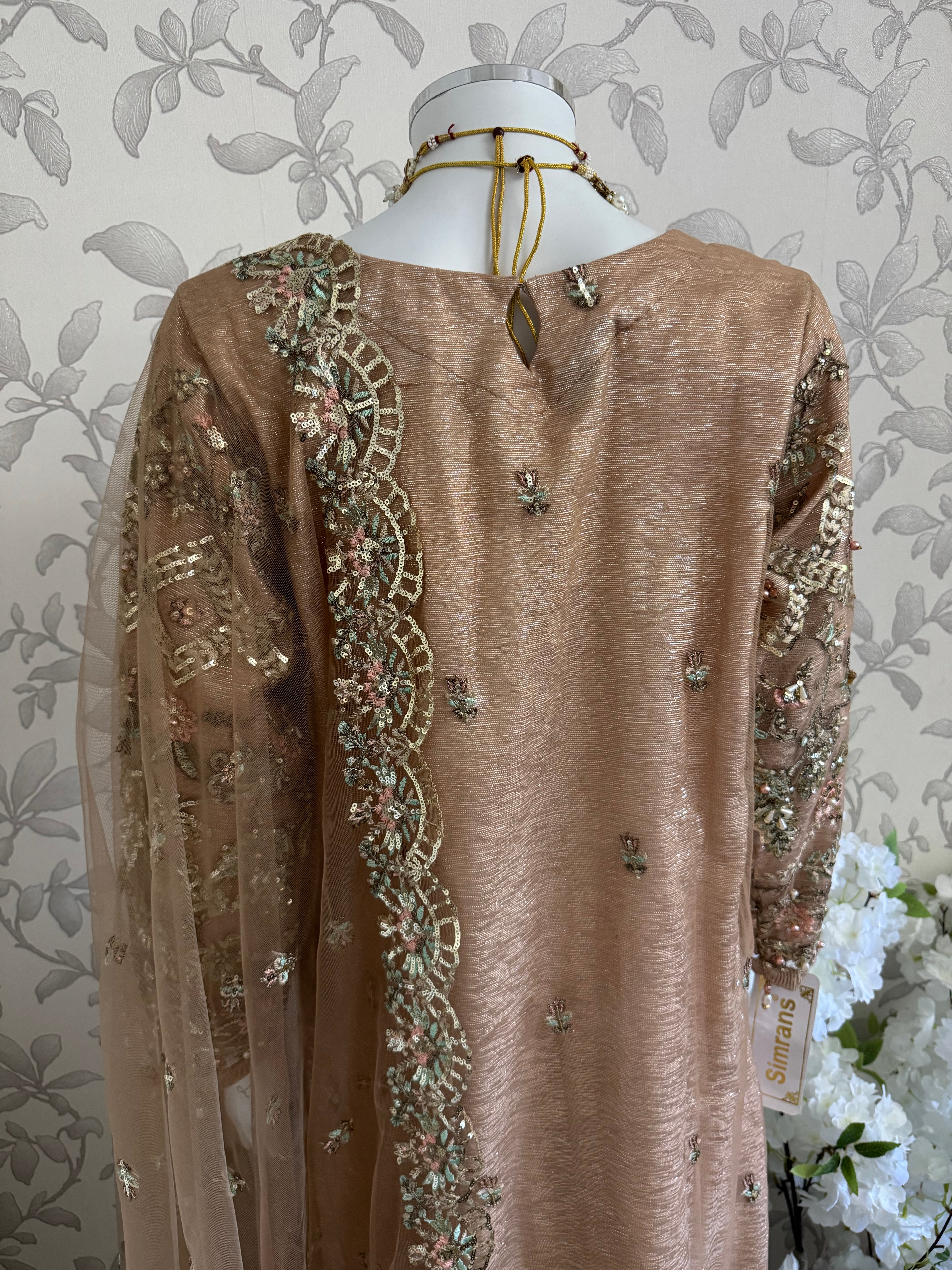 PEARLS Luxury Hand-Embellished Pakistani 3 piece Suit