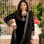MAHVER…Luxury Embroidered VELVET Gharara suit
