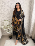 M Prints inspired Embroidered 3-Piece Suit | Pakistani Designer Dress