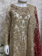 DULHAN….. Embroidered Pakistani Gharara Suit