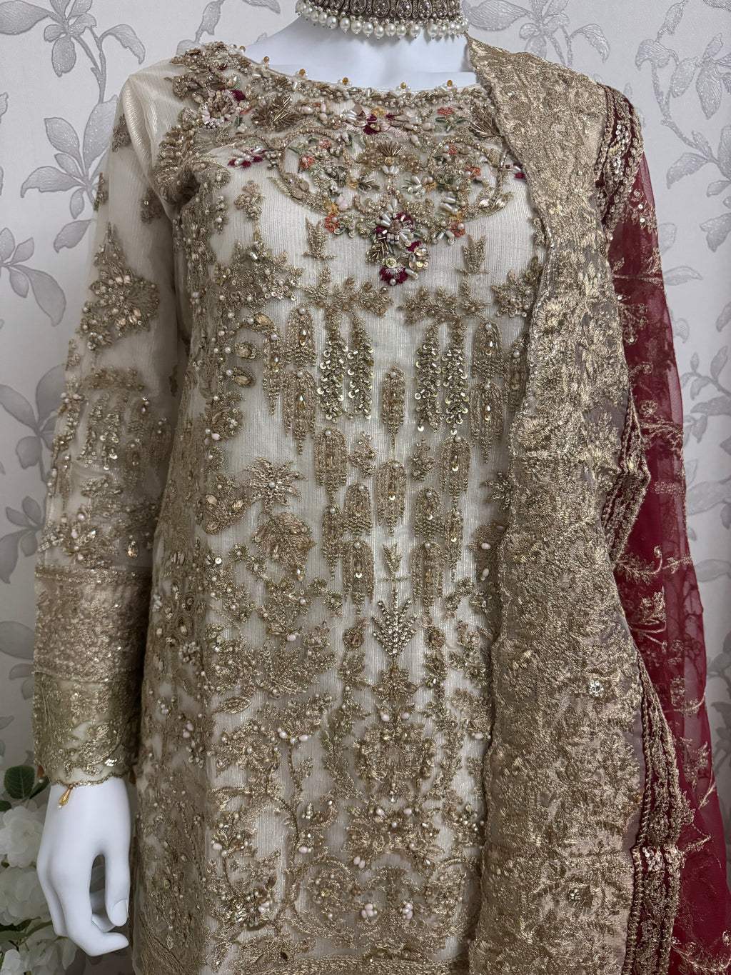 DULHAN….. Embroidered Pakistani Gharara Suit