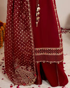 CHAAND RAAT Luxury Embroidered Raw Silk-3 piece suit