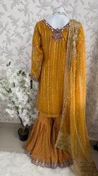 IMROZIAA Embroidered Gharara Suit | Pakistani Designer Wedding Dress