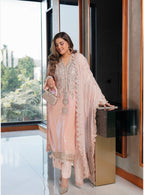 SITARA Luxury Embroidered 3 piece Chiffon Suit | Pakistani Designer Wedding Dress