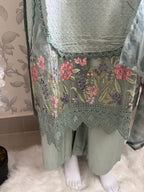 M Prints inspired Embroidered 3-Piece Suit | Pakistani Designer Dress