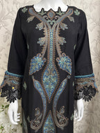 M Prints 6B inspired Embroidered 3-Piece Suit | Pakistani Designer Dress