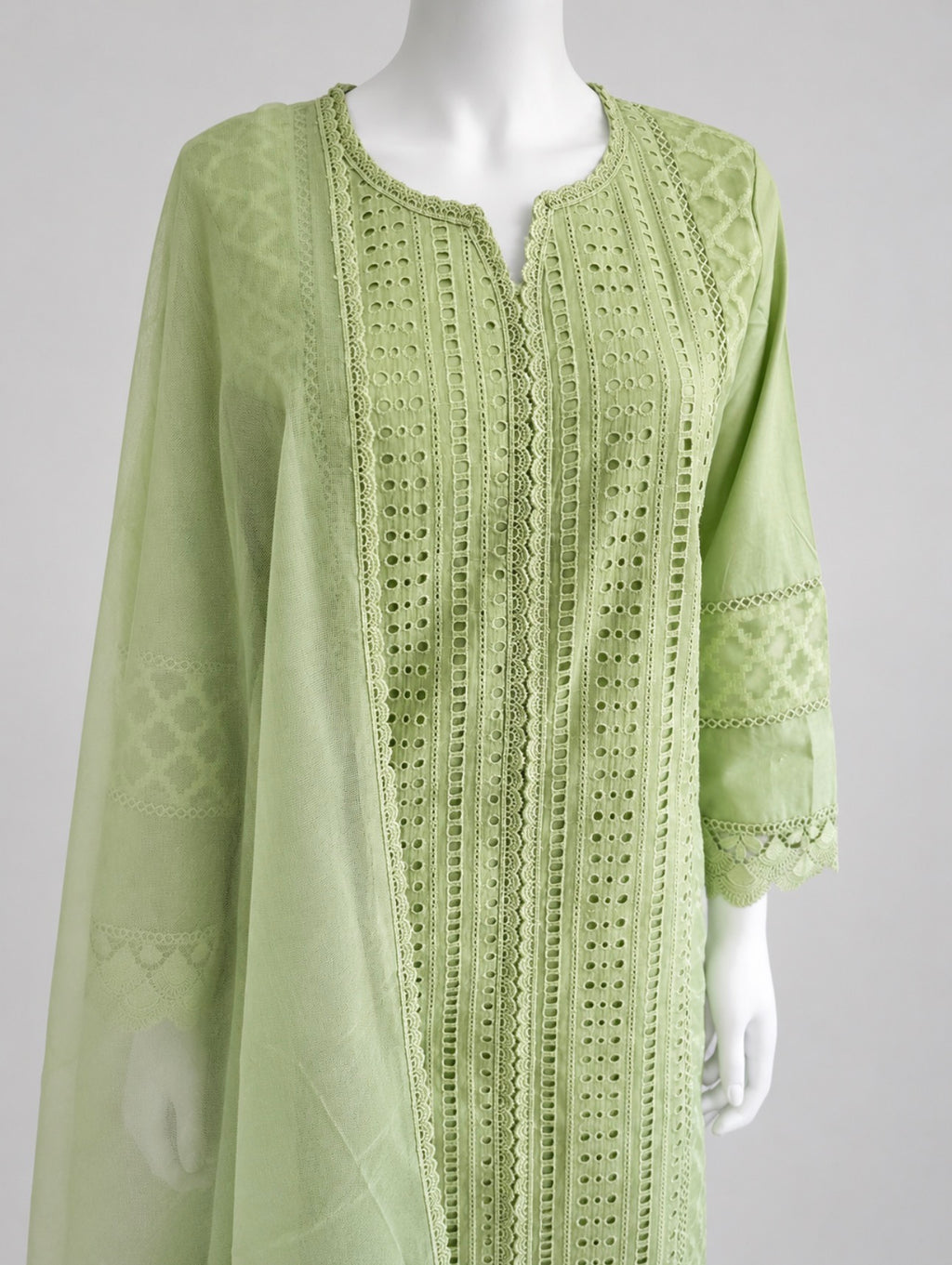 SUMAIRA-                                        3 pieces chikankari suit