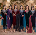 AYAA….Embroidered VELVET suit