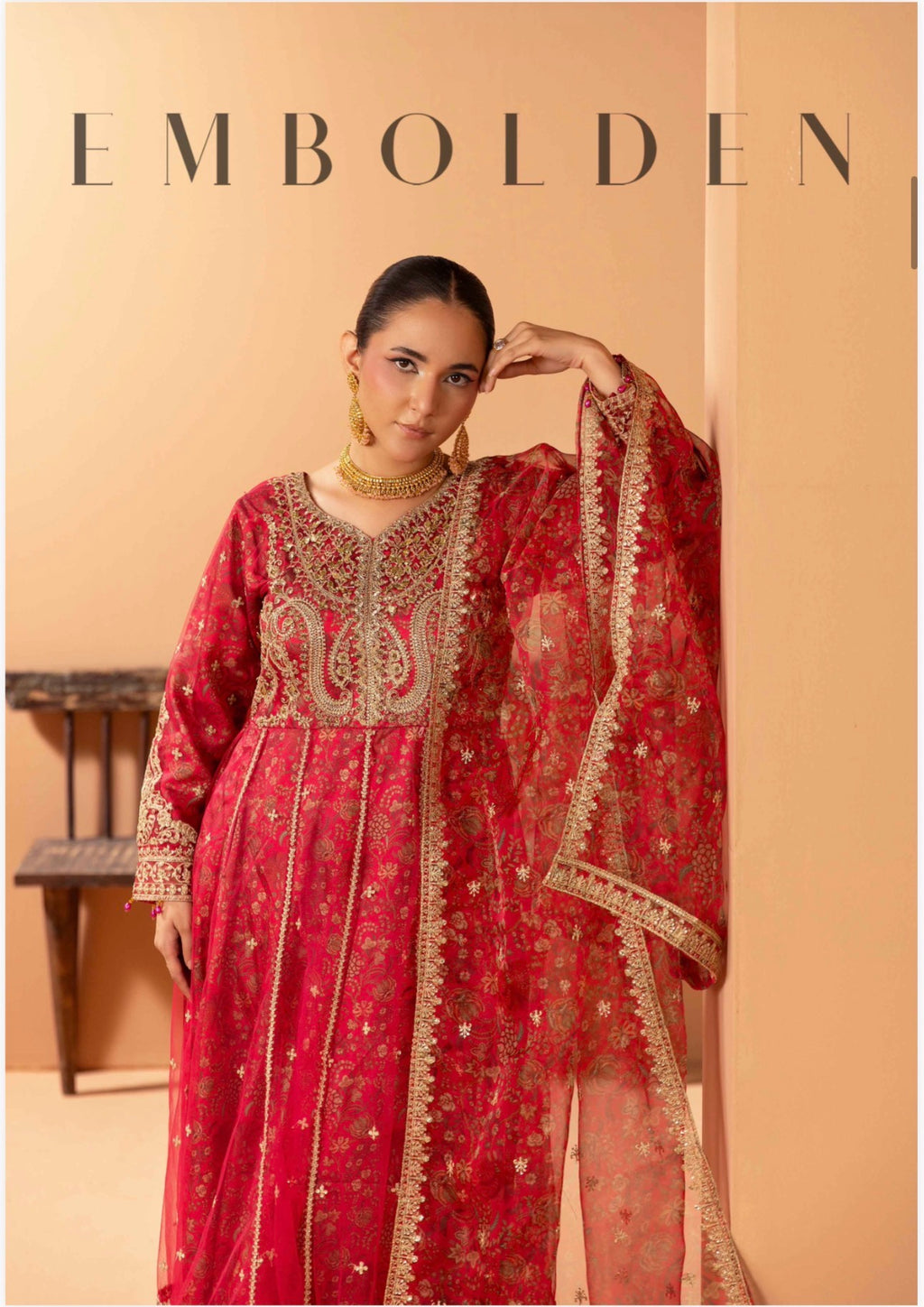 Luxury Embroidered Anarkali Pakistani Suit – Wedding & Bridal Party Wear