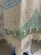 Mint Pearl Luxury Embroidered Suit – 3 Piece Collection