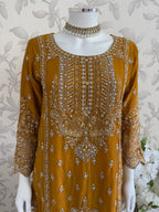 SAFFA Luxury Embroidered Chiffon Suit – 3 Piece Collection