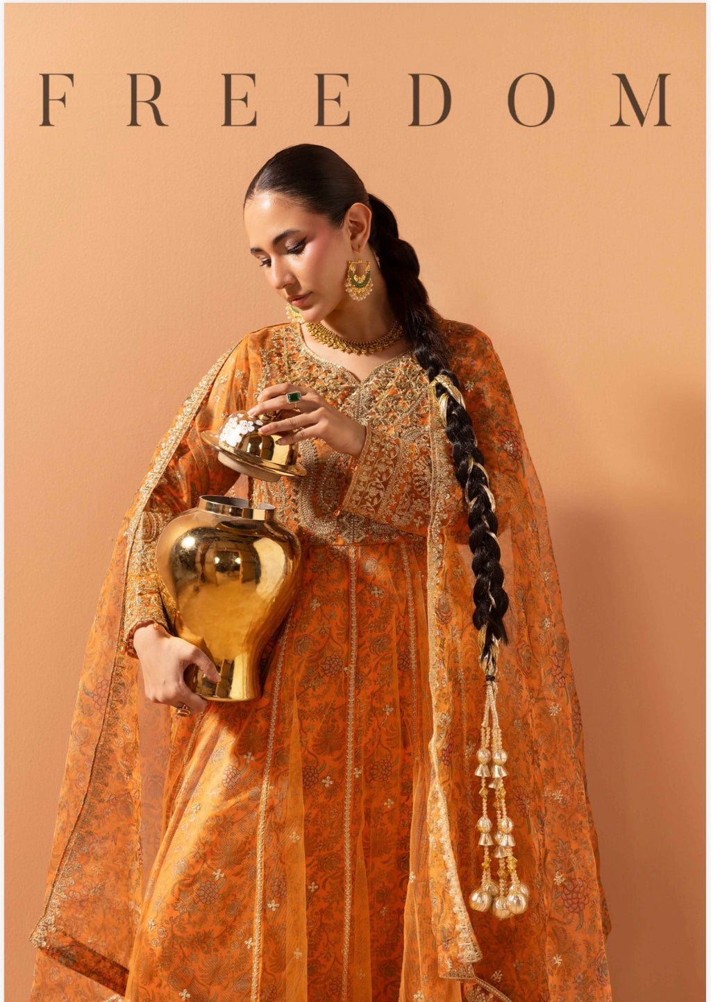 Luxury Embroidered Anarkali Pakistani Suit – Wedding & Bridal Party Wear