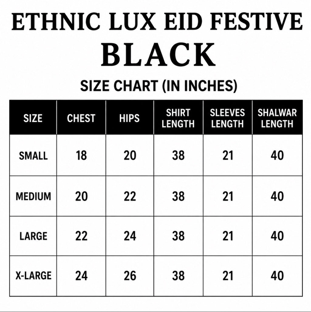 Black Embroidered Pakistani 3 Piece Suit – Luxury Eid Festive Wear
