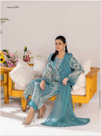 SONIYA Festive Embroidered 3 piece Chiffon Suit | Pakistani Designer Ready-to-Wear