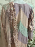Pastel Bloom Luxury Lawn Suit – 3 Piece Collection