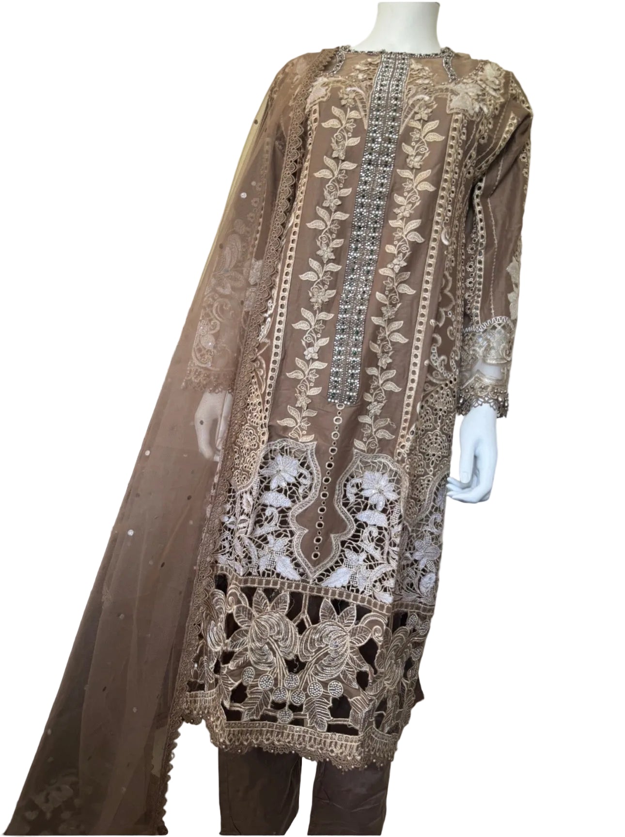 Luxury Embroidered Lawn Suit for Eid & Special Occasions