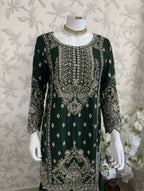 SAFFA Luxury Embroidered Chiffon Suit – 3 Piece Collection