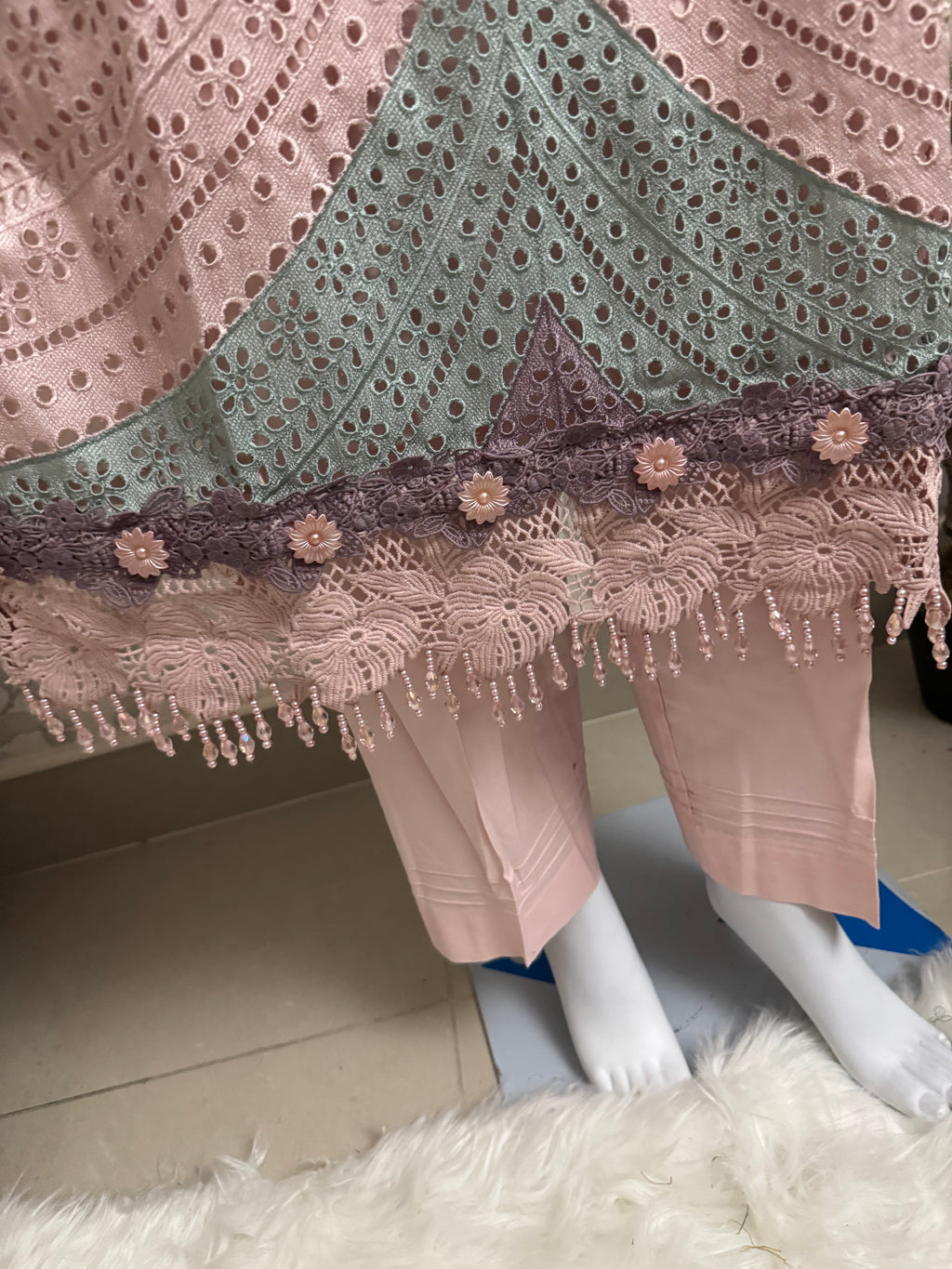 Pastel Bloom Luxury Lawn Suit – 3 Piece Collection