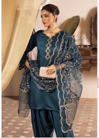 ALARA Luxury Embroidered Viscose with Soft Organza Dupatta-3 Piece suit