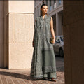 Sage Elegance Luxury Embroidered Suit – 3 Piece Collection