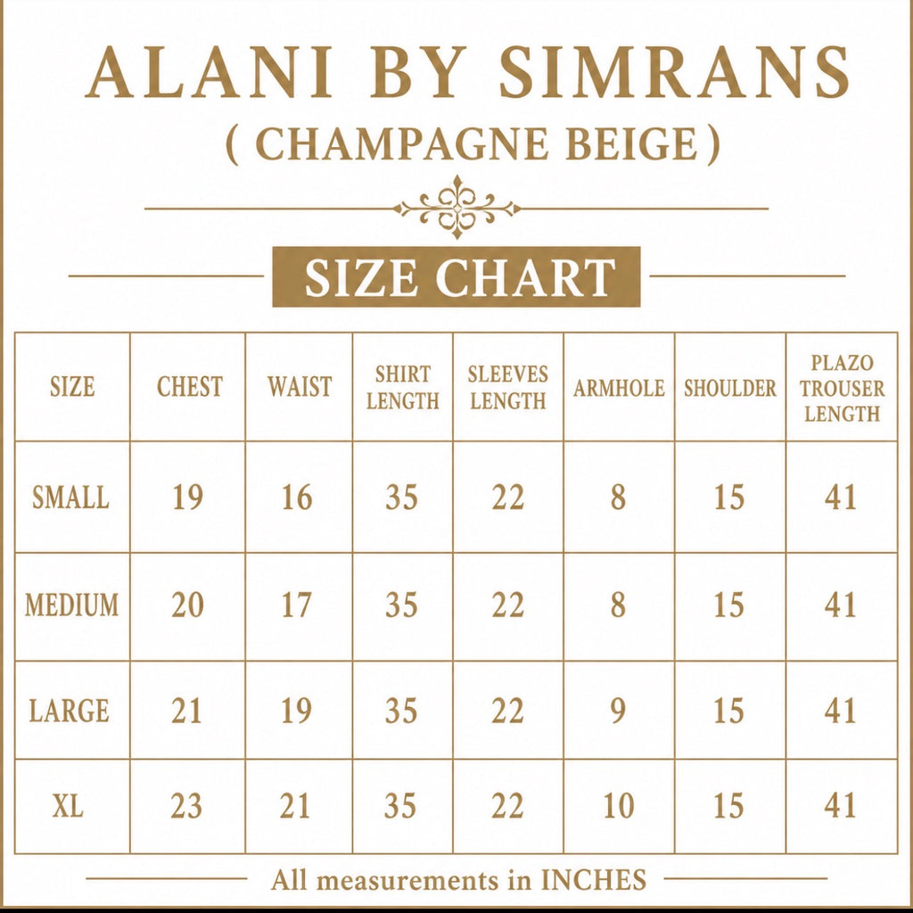 ALANI Champagne Beige Embroidered Peplum Suit | Luxury Pakistani 3 Piece Palazzo Set