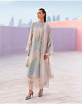 Mint Pearl Luxury Embroidered Suit – 3 Piece Collection