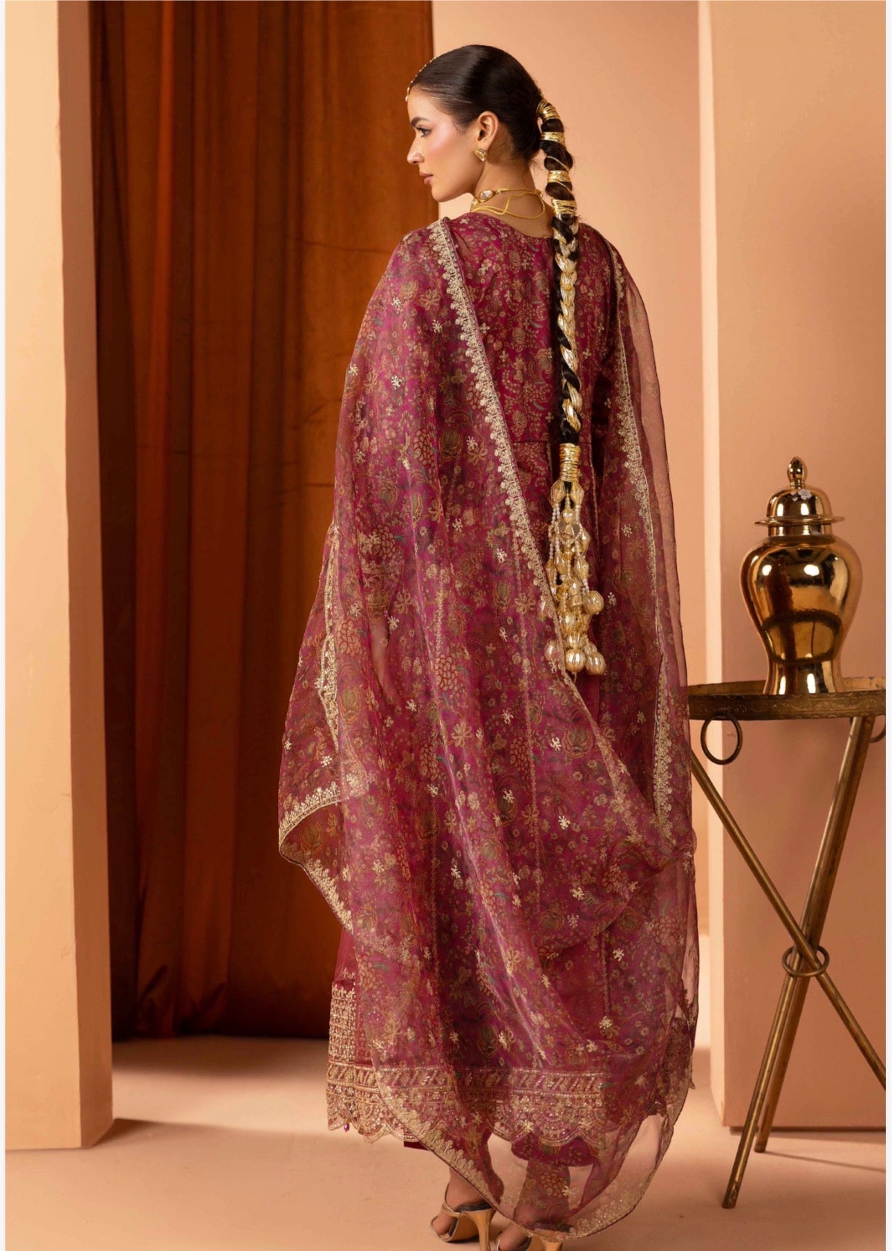 Luxury Embroidered Anarkali Pakistani Suit – Wedding & Bridal Party Wear