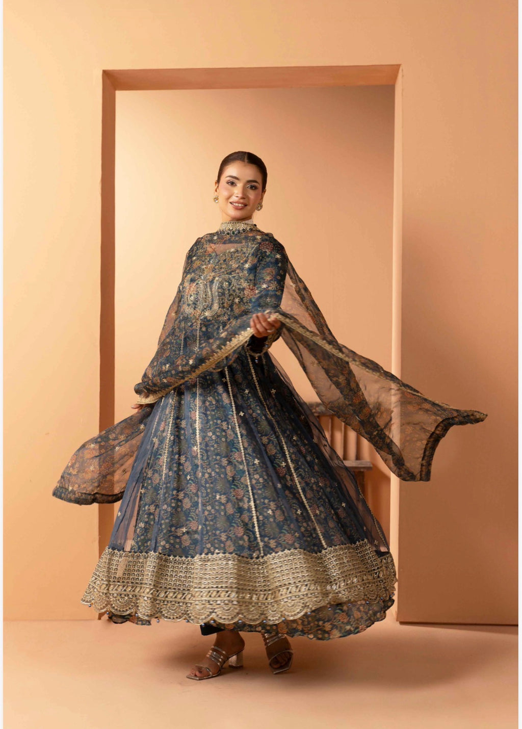 Luxury Embroidered Anarkali Pakistani Suit – Wedding & Bridal Party Wear
