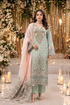 FLOSSIE 2 Luxury Embroidered Chiffon Suit | Pakistani Formal Wear
