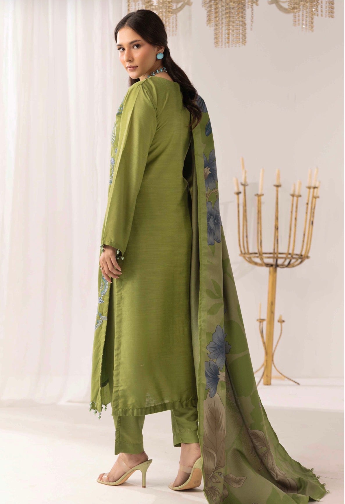 M Prints Luxury Embroidered 3 Piece Suit Collection