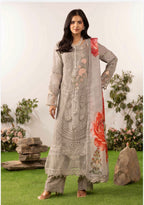 DIAMONDS Luxury Embroidered Chiffon Suit – 3 Piece Collection