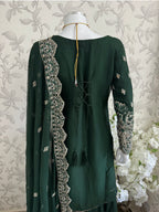SAFFA Luxury Embroidered Chiffon Suit – 3 Piece Collection