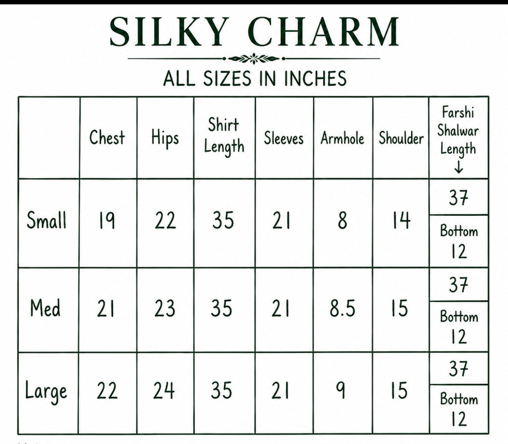 SILKY CHARM Luxury Embroidered Silk Suit with Pearl & Sequin Work