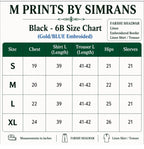 M Prints inspired Embroidered 3-Piece Suit | Pakistani Designer Dress