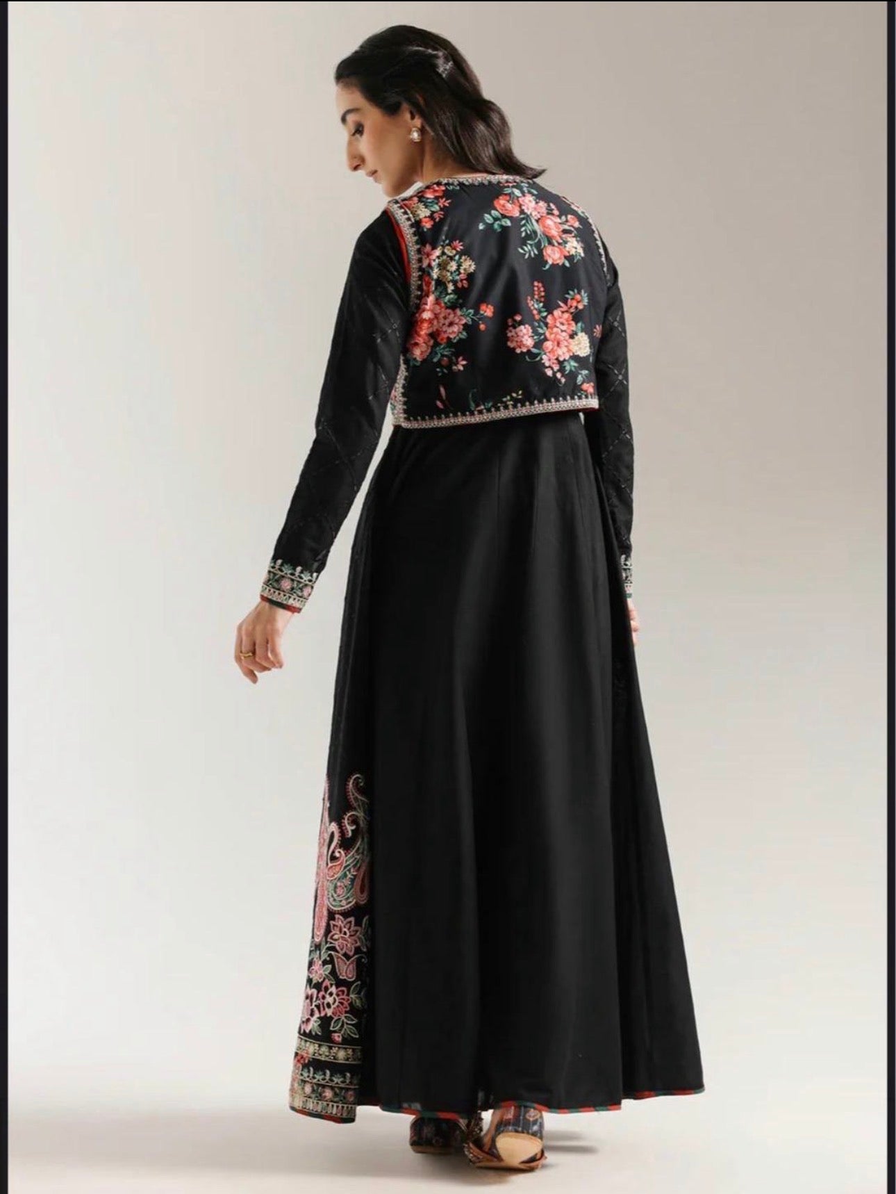 TUBA Luxury Embroidered Maxi Dress – 3 Piece Collection