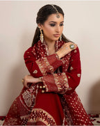 CHAAND RAAT Luxury Embroidered Raw Silk-3 piece suit